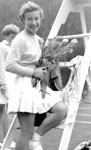 Tennis star Maureen Connolly, 1954